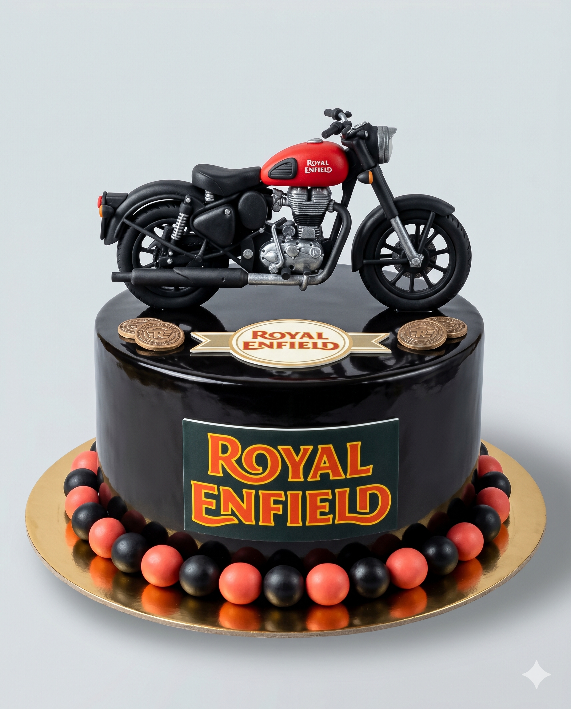 Royal Enfield Chocolate Bike Cake