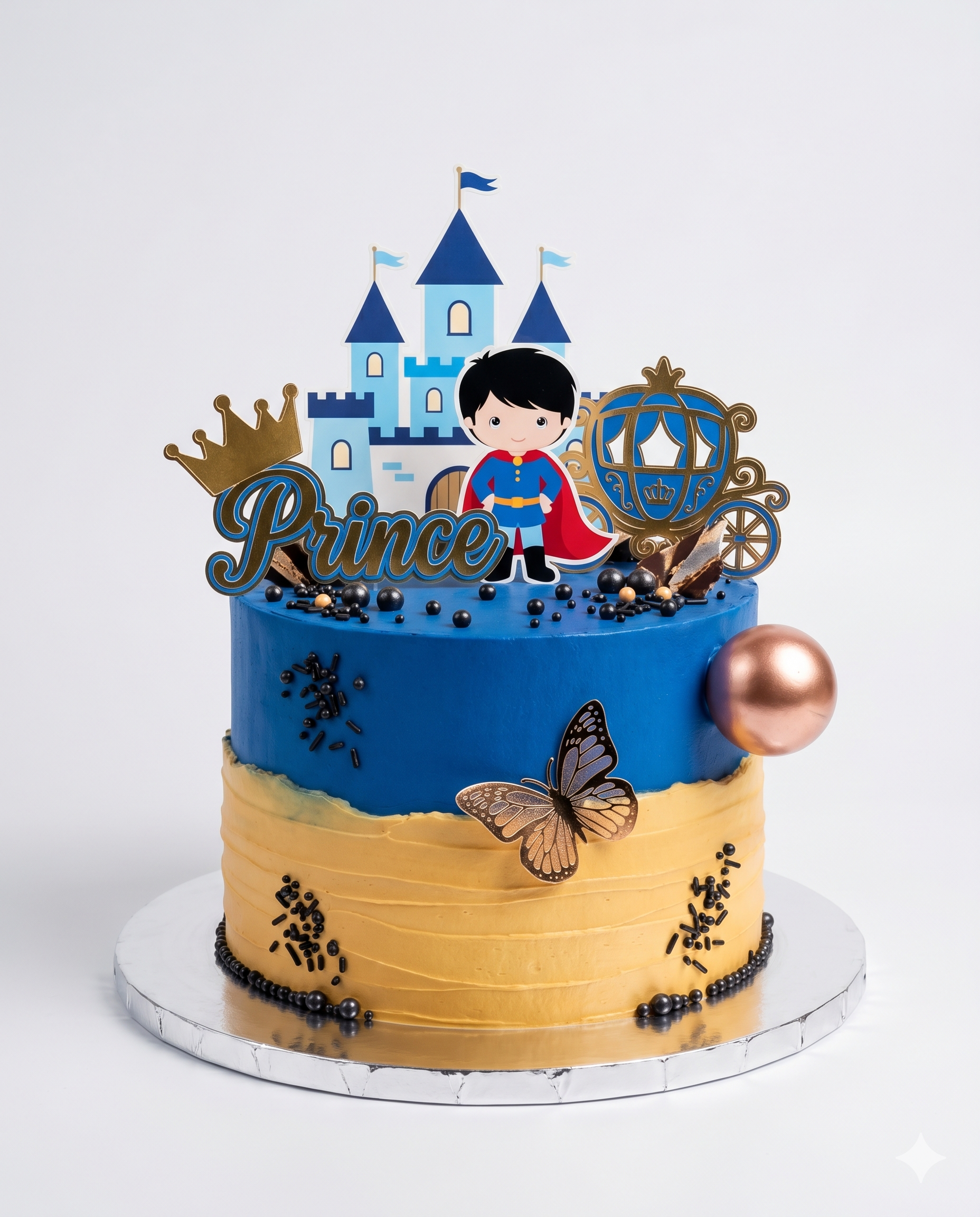 Royal Little Prince Fairytale Birthday Cake